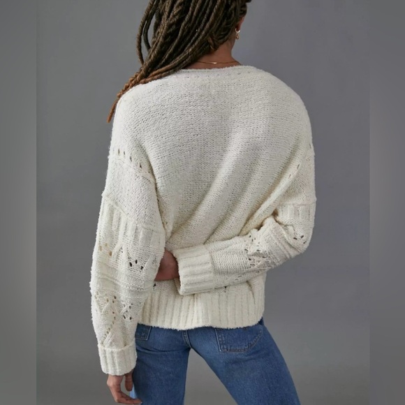 Women’s Anthropologie Pilcro Marla V-Neck Pullover Sweater Plus Size 1X - Picture 2 of 16